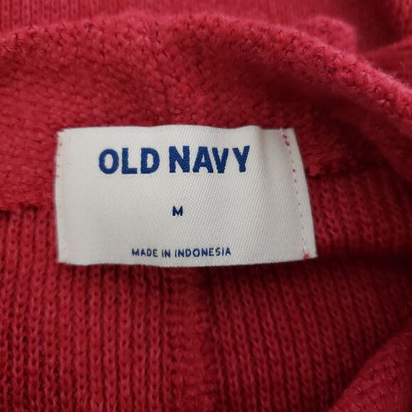 Old Navy Women Sweater Medium Relaxed Plush Boat Neck Deep Fuchsia Pink Pullover - Picture 7 of 9